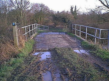 Latham Bridge from track